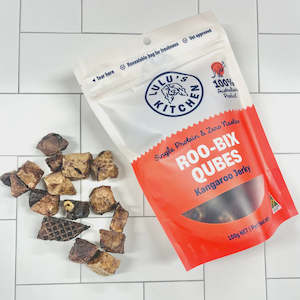 Treats: Roo-Bix Qubes - Kangaroo Jerky Treats