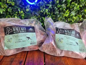 Raw Wallaby Meaty Bones 1kg