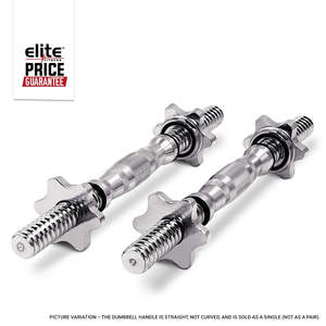 Products: Steel Spinlock Dumbbell Handle Elite Fitness NZ