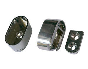 Wardrobe Fittings: Oval Concealed Bracket