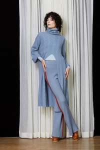 Long Cable Tunic in Glacier Blue. ALMOST GONE