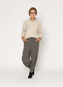 Shirts: Stripe Linen Shirt