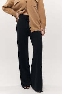 Sale: Essential Cashmere Flare Pant - Black