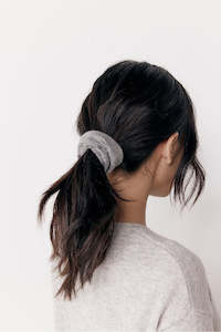 Scrunchies: Cashmere Scrunchie - Grey Melange