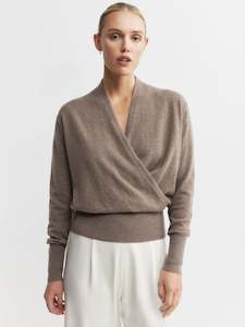 Best Sellers: Cashmere Ballet Sweater - Walnut