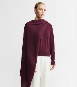 Cashmere Travel Wrap - Burgundy