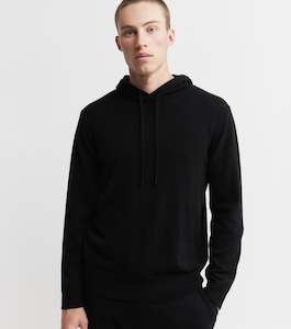 Matching Sets: Unisex Cashmere Hoodie - Black
