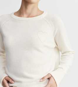 Crew Necks 1: Cashmere Holiday Sweater - Cream