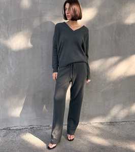 Matching Sets: Cloud Cashmere Trouser - Steel