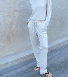 Matching Sets: Cloud Cashmere Trouser - Pebble