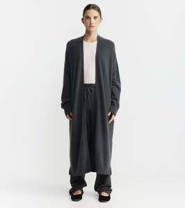 Cloud Cashmere Long Cardigan - Steel