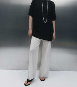 Matching Sets: Fine Cashmere Bias Trouser - Ivory