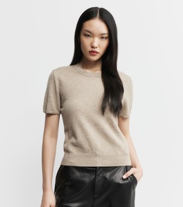 Core Womens: Cashmere Slim Fit Tee - Birch