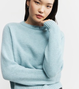 Crew Necks 1: Luxe Cashmere Crewneck - Seafoam