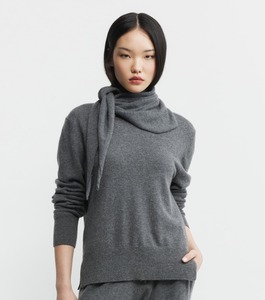 Travel Wraps Scarves: Baby Cashmere Triangle Scarf - Graphite
