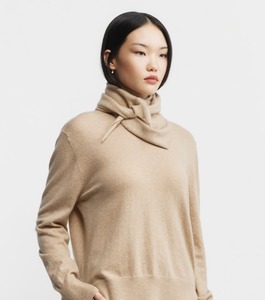 Baby Cashmere Triangle Scarf - Camel Melange