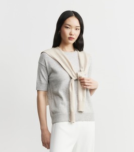Sweater Scarves: Cashmere Sweater Scarf - Birch