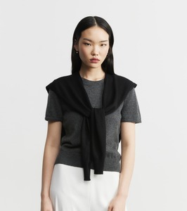 Sweater Scarves: Cashmere Sweater Scarf - Black