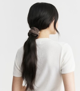 Scrunchies: Cashmere Scrunchie - Brown Melange