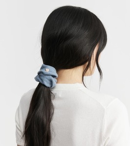 Scrunchies: Cashmere Scrunchie - Steel Blue