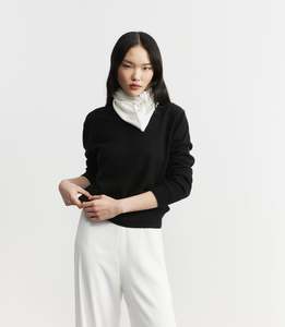 Best Sellers: Cashmere Triangle Scarf - White