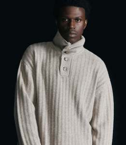 Cashmere Chunky Polo - Birch