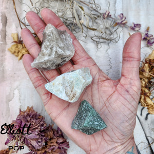 Vibe Trio – Black Moonstone, Amazonite + Green Aventurine
