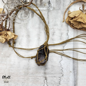 Crystal Jewelry • Elliott Pop Crystals, Tarot + Oracle and Spiritual Delights: Auralite 23 Macrame Rough Crystal Necklace