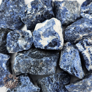Raw Crystals • Elliott Pop Crystals, Tarot + Oracle and Spiritual Delights: Reiki Level 1 Attuned Sodalite Brazilian Raw/Natural