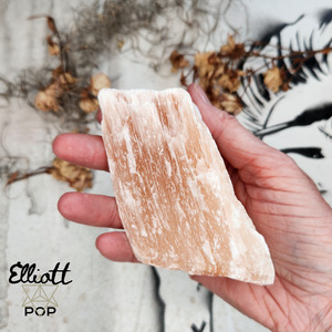 Peach Selenite Rough