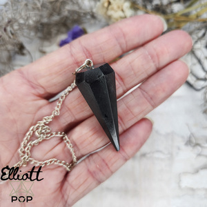 Products: Faceted Pendulum Reiki/Dowsing Black Tourmaline