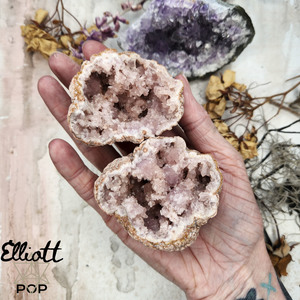 Products: Pink Amethyst Large Full Geode Range • Elliott Pop Crystals, Tarot + Oracle and Spiritual Delights
