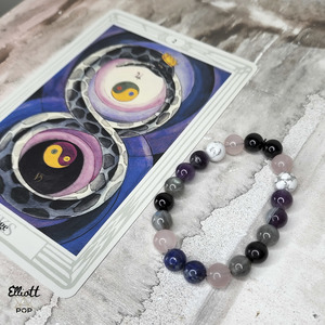 Crystal Bead Bracelet – Thoth Tarot Card- Change
