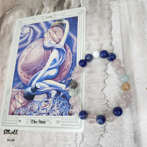 Crystal Bead Bracelet – Thoth Tarot Card- The Star