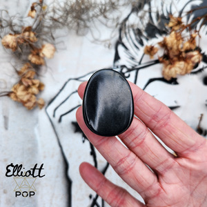 Crystal Jewelry • Elliott Pop Crystals, Tarot + Oracle and Spiritual Delights: Shungite Palm / Worry / Thumb Stone