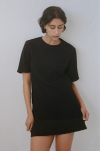 Dress: Universal SS Blouse in Black