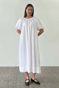 Bloom SS Maxi Dress in White