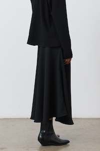 Signatures: Drape Skirt in Black