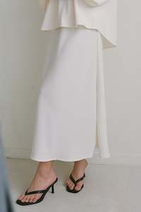 Signatures: Slip Picot Skirt in Ivory