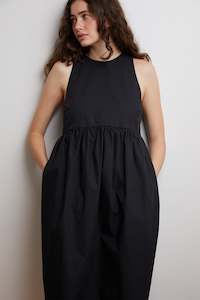 Sale 25: Sale - Cocoon Dress in Black