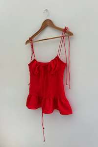 One Of One: Frou Camisole in Red