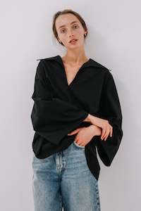 Sale - Polo Wool Jumper in Black