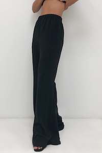 Trousers: Ease Pant in Black