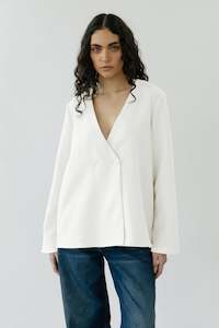 Permanent: Ease Overshirt in Ivory