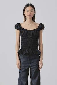 Permanent: Scrunch Top in Black