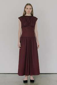 Permanent: Cairo Dress in Burgundy