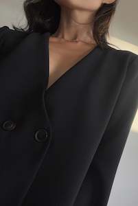 Permanent: Ease Overshirt in Black