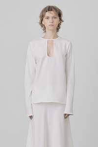 Loop Blouse in Ivory