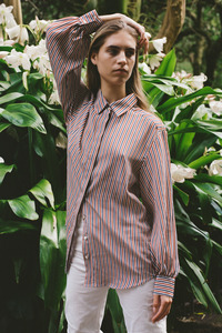 Mes Original Shirt in Striped Silk