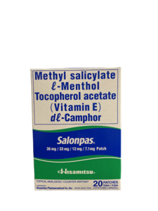 Products: Salonpas Pain Relieving Patch 3el's Supermarket